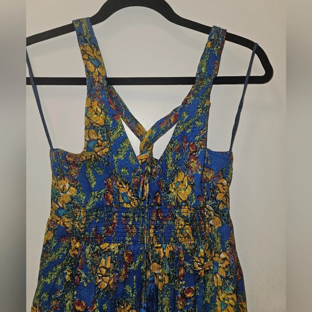 Free People Washed Ashore Floral Strappy Romantic Sundress Size XS - Picture 5 of 10
